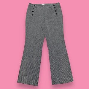 LOFT Outlet Original Dress Trouser Striped Sailor Twill Straight Pants Size 12